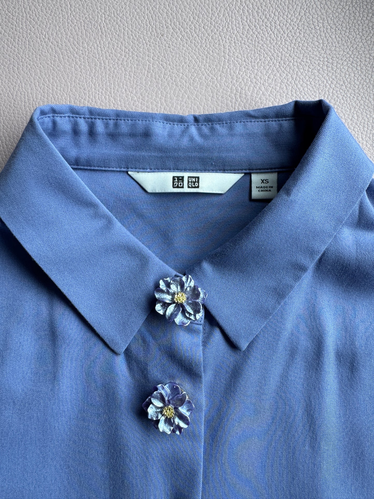 Gardenia Flower Button Cover - Lila