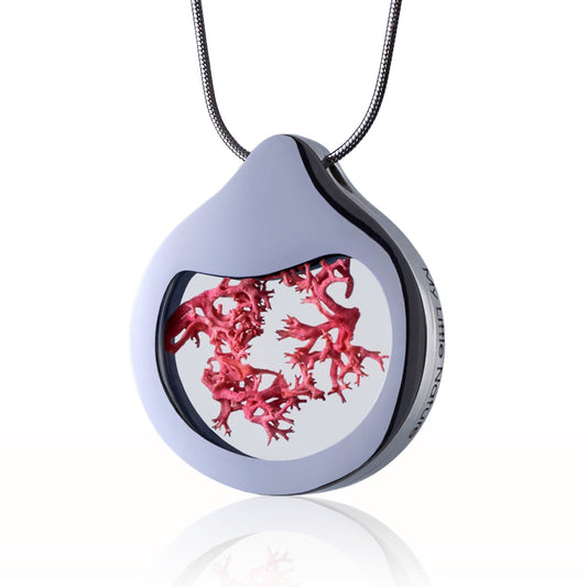 Designer Necklace With Pink Moss