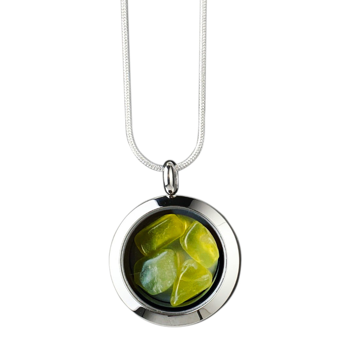 Green Nephrite Necklace - March Birthstone Crystal