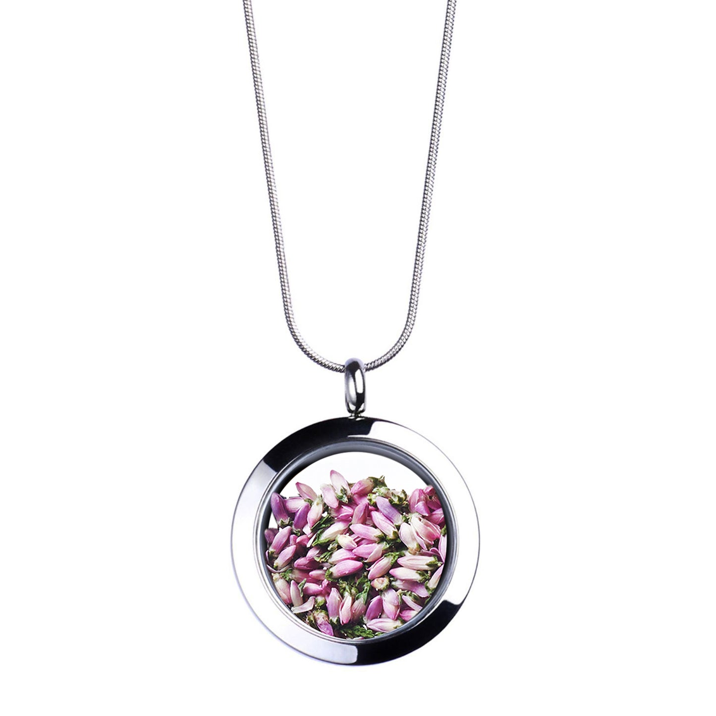 Floral Necklace With Heather Flowers – Handmade Nature-Inspired Jewelry