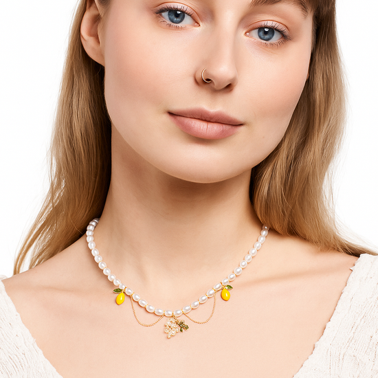 pearls necklace with lemons video